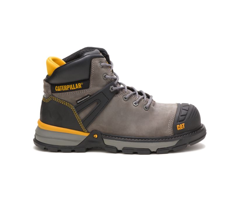 Caterpillar Excavator Superlite Waterproof Nano Toe - Sicherheitsstiefel Herren DunkelGrau - Schweiz